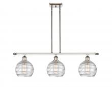 Innovations Lighting 516-3I-PN-G1213-8-LED - Athens Deco Swirl - 3 Light - 36 inch - Polished Nickel - Cord hung - Island Light