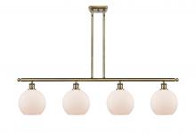 Innovations Lighting 516-4I-AB-G121-LED - Athens - 4 Light - 48 inch - Antique Brass - Cord hung - Island Light