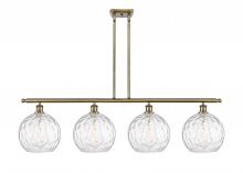 Innovations Lighting 516-4I-AB-G1215-10 - Athens Water Glass - 4 Light - 48 inch - Antique Brass - Cord hung - Island Light