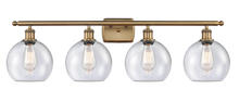 Innovations Lighting 516-4W-BB-G124 - Athens - 4 Light - 38 inch - Brushed Brass - Bath Vanity Light