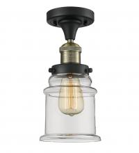 Innovations Lighting 517-1CH-BAB-G182-LED - Canton - 1 Light - 6 inch - Black Antique Brass - Semi-Flush Mount