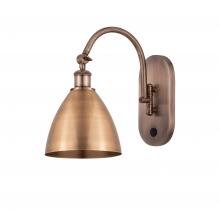 Innovations Lighting 518-1W-AC-MBD-75-AC-LED - Bristol - 1 Light - 8 inch - Antique Copper - Adjustable Swing Arm