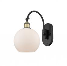 Innovations Lighting 518-1W-BAB-G121-8-LED - Athens - 1 Light - 8 inch - Black Antique Brass - Adjustable Swing Arm