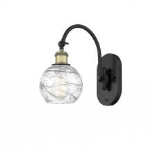 Innovations Lighting 518-1W-BAB-G1213-6-LED - Athens Deco Swirl - 1 Light - 6 inch - Black Antique Brass - Adjustable Swing Arm