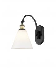 Innovations Lighting 518-1W-BAB-GBC-81-LED - Berkshire - 1 Light - 8 inch - Black Antique Brass - Adjustable Swing Arm