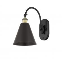 Innovations Lighting 518-1W-BAB-MBC-8-BK-LED - Berkshire - 1 Light - 8 inch - Black Antique Brass - Adjustable Swing Arm