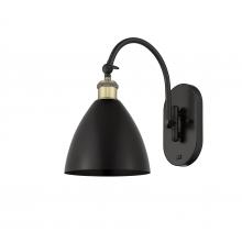 Innovations Lighting 518-1W-BAB-MBD-75-BK-LED - Bristol - 1 Light - 8 inch - Black Antique Brass - Adjustable Swing Arm