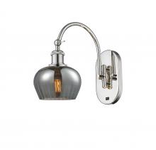 Innovations Lighting 518-1W-PN-G93-LED - Fenton - 1 Light - 7 inch - Polished Nickel - Adjustable Swing Arm