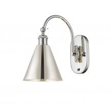 Innovations Lighting 518-1W-PN-MBC-8-PN-LED - Berkshire - 1 Light - 8 inch - Polished Nickel - Adjustable Swing Arm