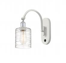 Innovations Lighting 518-1W-WPC-G1113-LED - Cobbleskill - 1 Light - 5 inch - White Polished Chrome - Adjustable Swing Arm