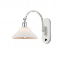 Innovations Lighting 518-1W-WPC-G131-LED - Orwell - 1 Light - 8 inch - White Polished Chrome - Adjustable Swing Arm