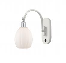 Innovations Lighting 518-1W-WPC-G81-LED - Eaton - 1 Light - 6 inch - White Polished Chrome - Adjustable Swing Arm