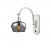 Innovations Lighting 518-1W-WPC-G93-LED - Fenton - 1 Light - 7 inch - White Polished Chrome - Adjustable Swing Arm