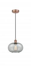 Innovations Lighting 616-1P-AC-G247-LED - Gorham - 1 Light - 10 inch - Antique Copper - Cord hung - Mini Pendant