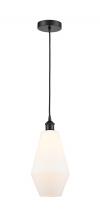 Innovations Lighting 616-1P-BK-G651-7-LED - Cindyrella - 1 Light - 7 inch - Matte Black - Cord hung - Mini Pendant