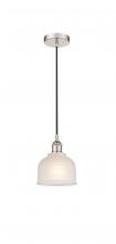Innovations Lighting 616-1P-PN-G411-LED - Dayton - 1 Light - 6 inch - Polished Nickel - Cord hung - Mini Pendant