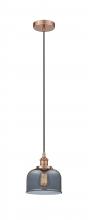 Innovations Lighting 616-1PH-AC-G73-LED - Bell - 1 Light - 8 inch - Antique Copper - Cord hung - Mini Pendant