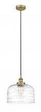 Innovations Lighting 616-1PH-BB-G713-L-LED - Bell - 1 Light - 12 inch - Brushed Brass - Cord hung - Mini Pendant