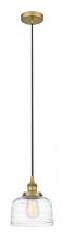 Innovations Lighting 616-1PH-BB-G713-LED - Bell - 1 Light - 8 inch - Brushed Brass - Cord hung - Mini Pendant