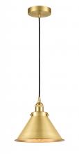 Innovations Lighting 616-1PH-SG-M10-SG-LED - Briarcliff - 1 Light - 10 inch - Satin Gold - Cord hung - Mini Pendant