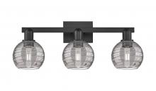 Innovations Lighting 716-3W-BK-G1213-6SM - Athens Deco Swirl - 3 Light - 26 inch - Matte Black - Bath Vanity Light