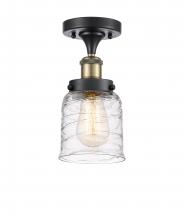 Innovations Lighting 916-1C-BAB-G513-LED - Bell - 1 Light - 5 inch - Black Antique Brass - Semi-Flush Mount