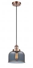 Innovations Lighting 916-1P-AC-G73-LED - Bell - 1 Light - 8 inch - Antique Copper - Cord hung - Mini Pendant