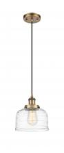 Innovations Lighting 916-1P-BB-G713-LED - Bell - 1 Light - 8 inch - Brushed Brass - Cord hung - Mini Pendant