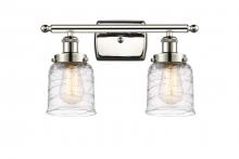 Innovations Lighting 916-2W-PN-G513-LED - Bell - 2 Light - 16 inch - Polished Nickel - Bath Vanity Light