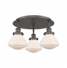 Innovations Lighting 916-3C-OB-G321 - Olean - 3 Light - 19 inch - Oil Rubbed Bronze - Flush Mount