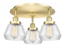 Innovations Lighting 916-3C-SG-G172 - Fulton - 3 Light - 19 inch - Satin Gold - Flush Mount