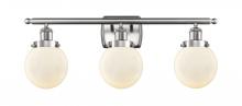 Innovations Lighting 916-3W-SN-G201-6-LED - Beacon - 3 Light - 26 inch - Brushed Satin Nickel - Bath Vanity Light