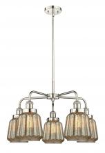 Innovations Lighting 916-5CR-PN-G146 - Chatham - 5 Light - 26 inch - Polished Nickel - Chandelier