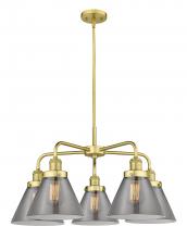 Innovations Lighting 916-5CR-SG-G43 - Cone - 5 Light - 26 inch - Satin Gold - Chandelier