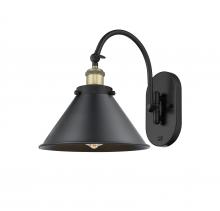 Innovations Lighting 918-1W-BAB-M10-BK-LED - Briarcliff - 1 Light - 10 inch - Black Antique Brass - Adjustable Swing Arm