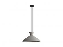 Golden 2173-22 GCT - Aethera 22" LED Pendant in Grey Cement