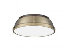 Golden 3602-14 RBZ-AB - Duncan 3-Light Bath Vanity in Rubbed Bronze with Chrome