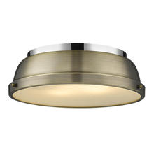 Golden 3602-14 CH-AB - Duncan 3-Light Bath Vanity in Matte Black with Clear Glass