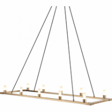 Matteo Lighting C75210AG - Cascadian Aged Gold Brass Chandelier