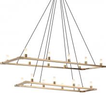 Matteo Lighting C75218AG - Cascadian Aged Gold Brass Chandelier