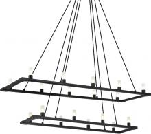 Matteo Lighting C75218MB - Cascadian Matte Black Chandelier