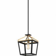 Matteo Lighting C67001BKAG - Mavonshire Black + Aged Gold Brass Chandelier