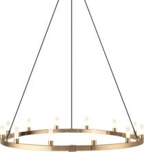 Matteo Lighting C75212AG - Cascadian Aged Gold Brass Chandelier