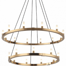 Matteo Lighting C75221AG - Cascadian Aged Gold Brass Chandelier