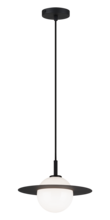 Matteo Lighting C60401BKOP - Saturn Black Pendant
