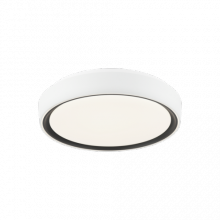 Matteo Lighting M10601WHBK - Alamus Aged Gold Brass + White Ceiling Mount