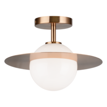 Matteo Lighting X60401AGOP - Saturn Aged Gold Brass Flush Mounts