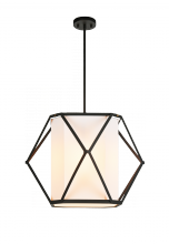 Matteo Lighting C73504MB - Pendant Hexalantern