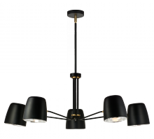 Matteo Lighting C73705BK - Luca Black Pendant