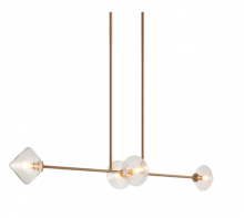 Matteo Lighting C81744AGCL - Novo Aged Gold Brass Pendant